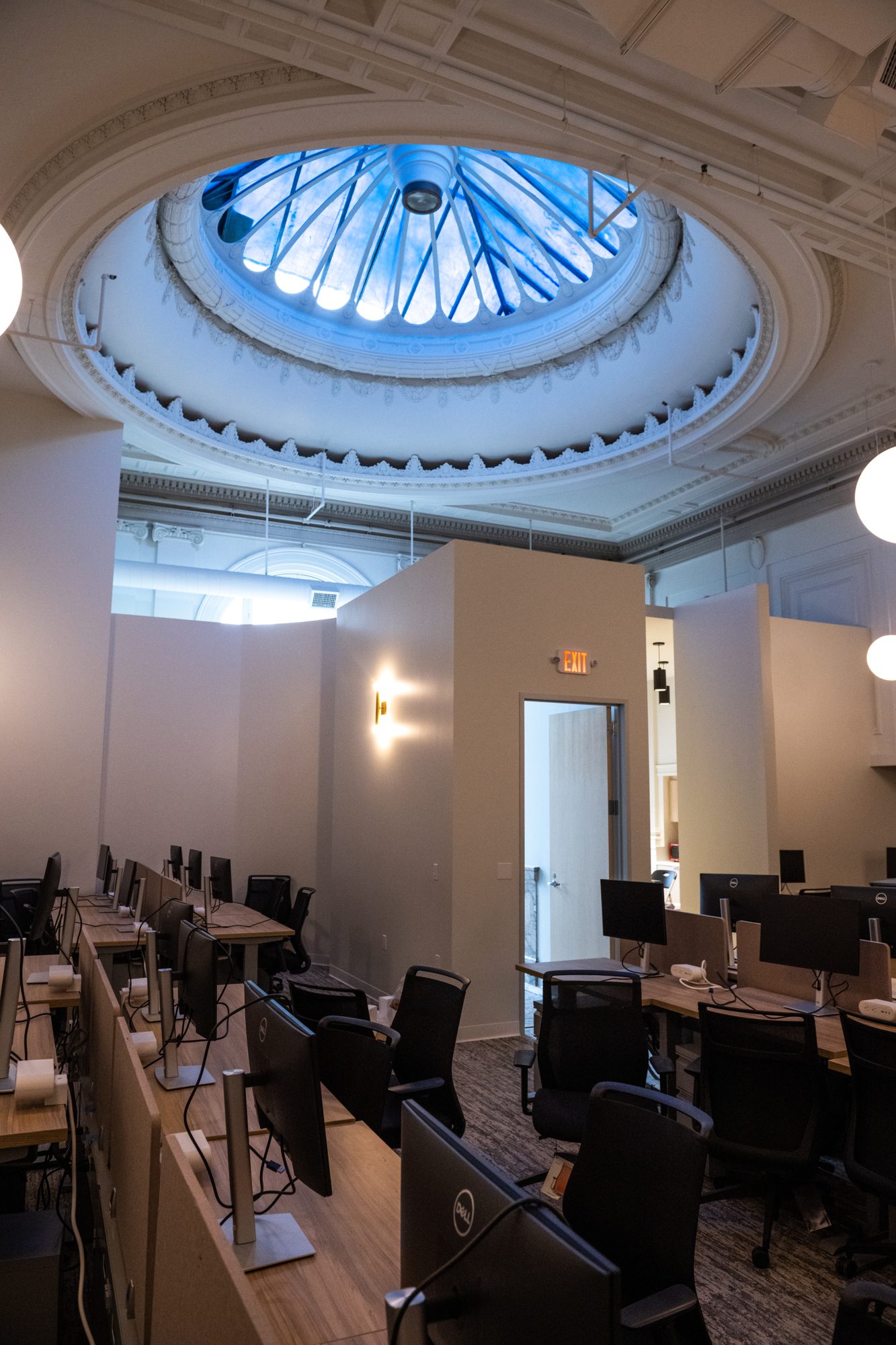 Open workspace under the dome