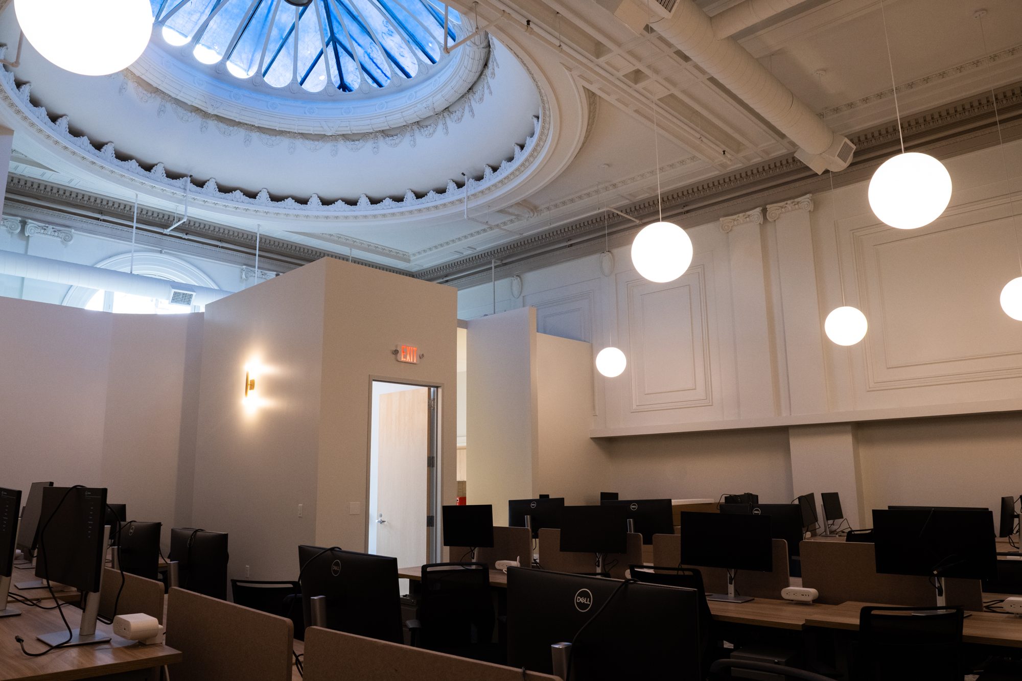 The restored dome skylight at 601 Clement St